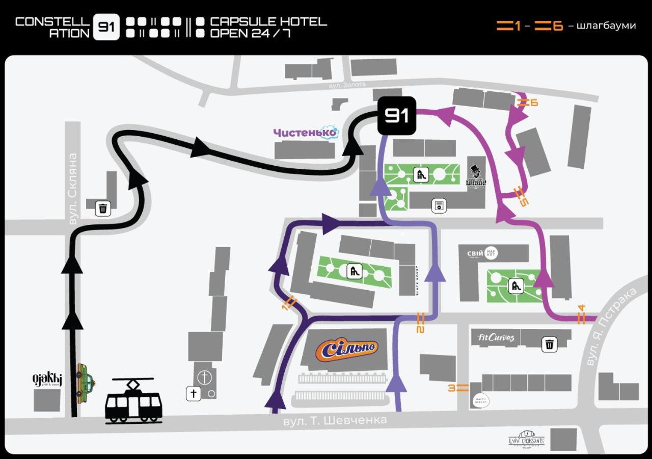 Capsule Hotel Constellation 91 ลวีฟ ภายนอก รูปภาพ